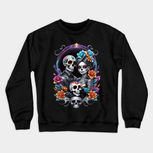 Parejas - Couples- Dia De Los Muertos Crewneck Sweatshirt